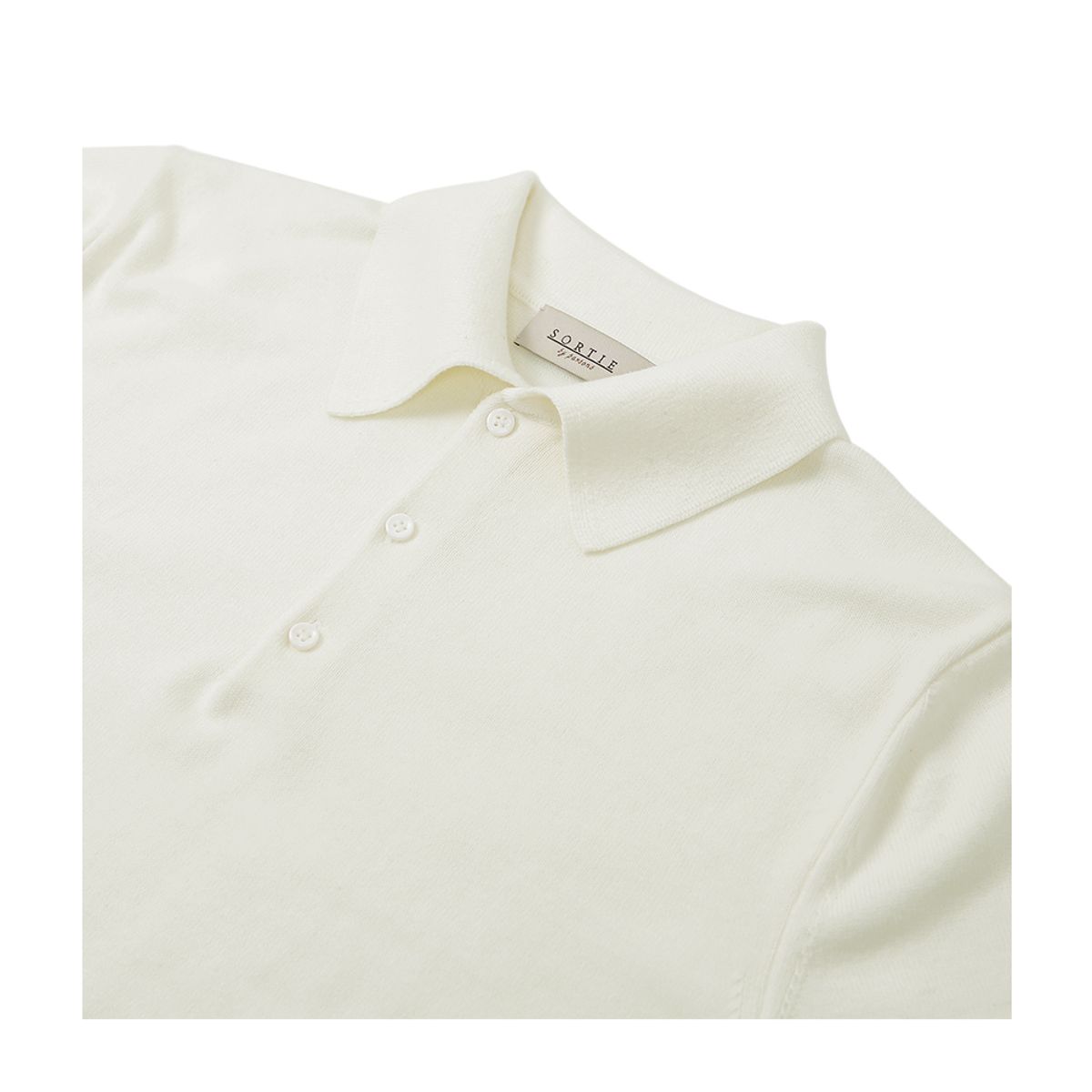 솔티(SORTIE) 14gg Polo Collar Knit (Ivory)