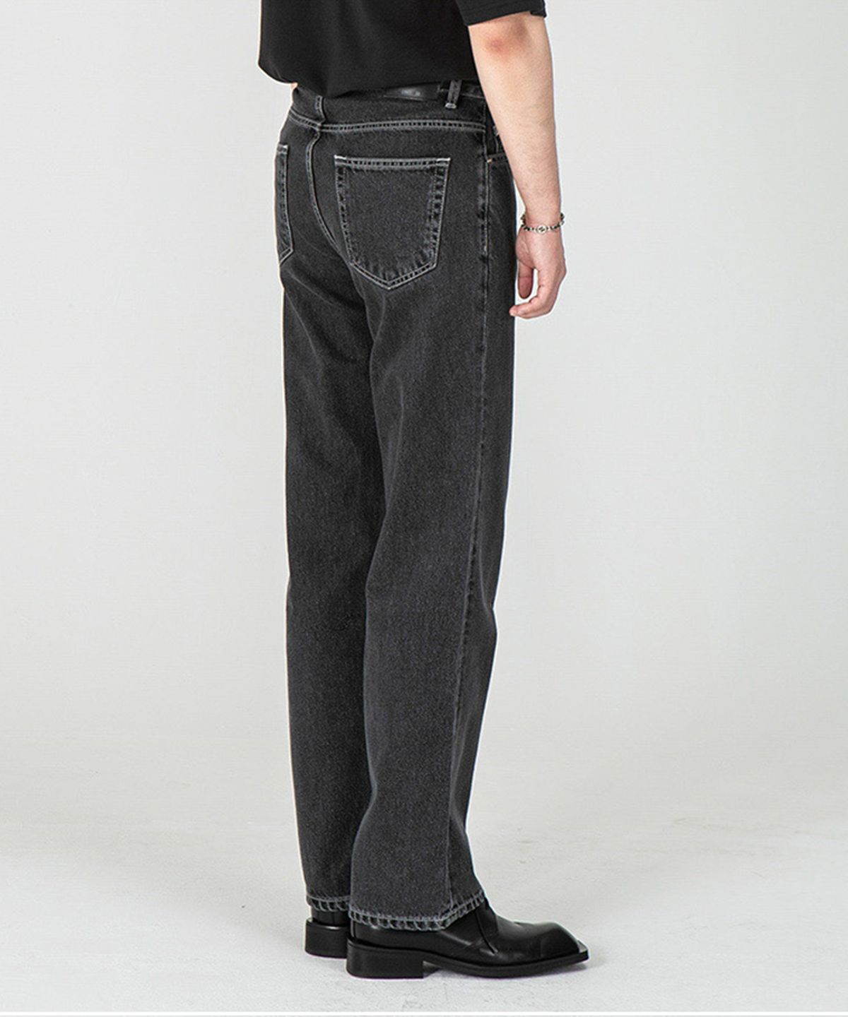브랜디드(BRANDED) 1967 JET BLACK JEANS [WIDE STRAIGHT]