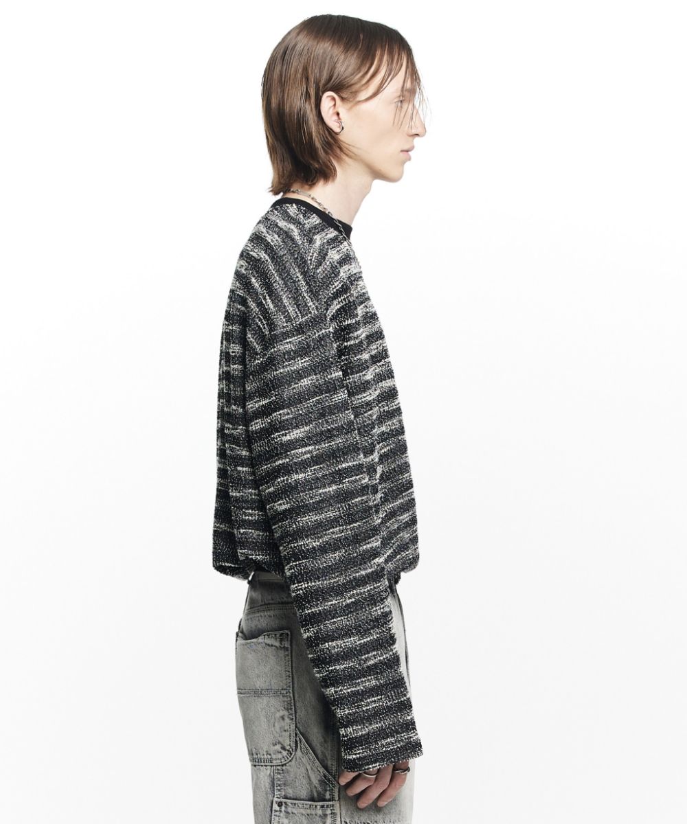 【MAISON MINED】22FW★ MIXED BOUCLE KNIT LONG SLEEVE MUSINSA | MAISON MINED MIXED BOUCLE KNIT LONG SLEEVE BLACK