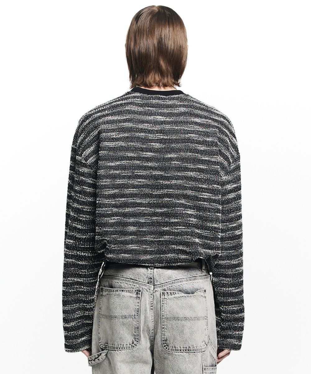 【MAISON MINED】22FW★ MIXED BOUCLE KNIT LONG SLEEVE MUSINSA | MAISON MINED MIXED BOUCLE KNIT LONG SLEEVE BLUE