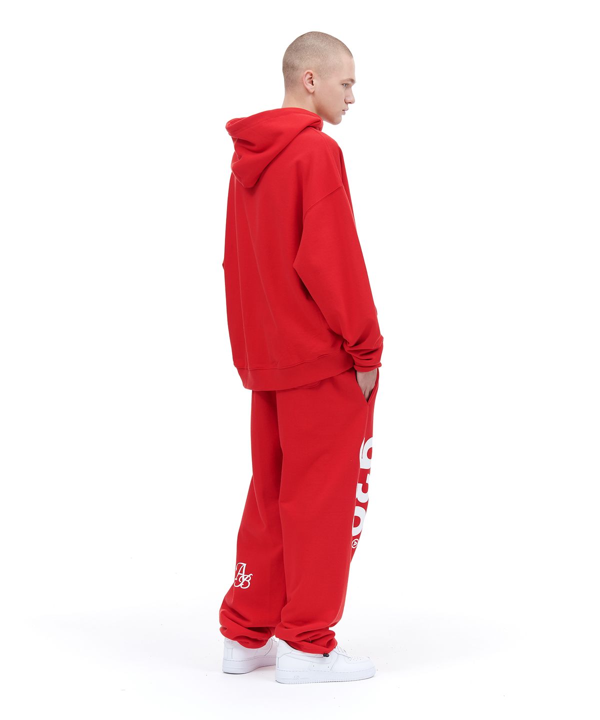 아카이브 볼드(ARCHIVE BOLD) 939 LOGO SWEAT PANTS (DEEP RED)