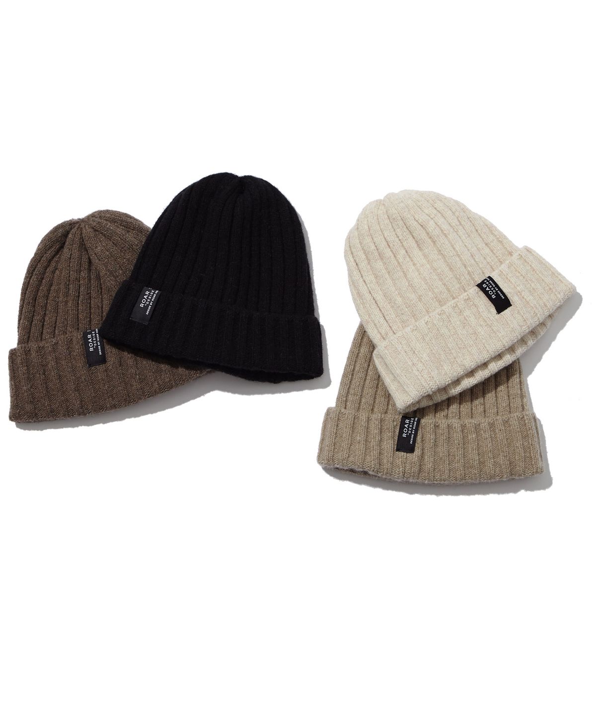 오드닷(ODD DOT) (Unisex) 로고 라벨  울 비니_BROWN