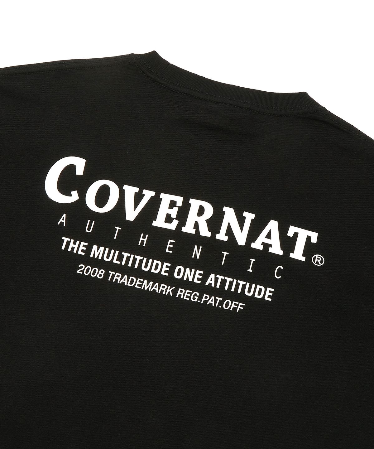 커버낫(COVERNAT) 레이아웃 로고 롱슬리브 블랙