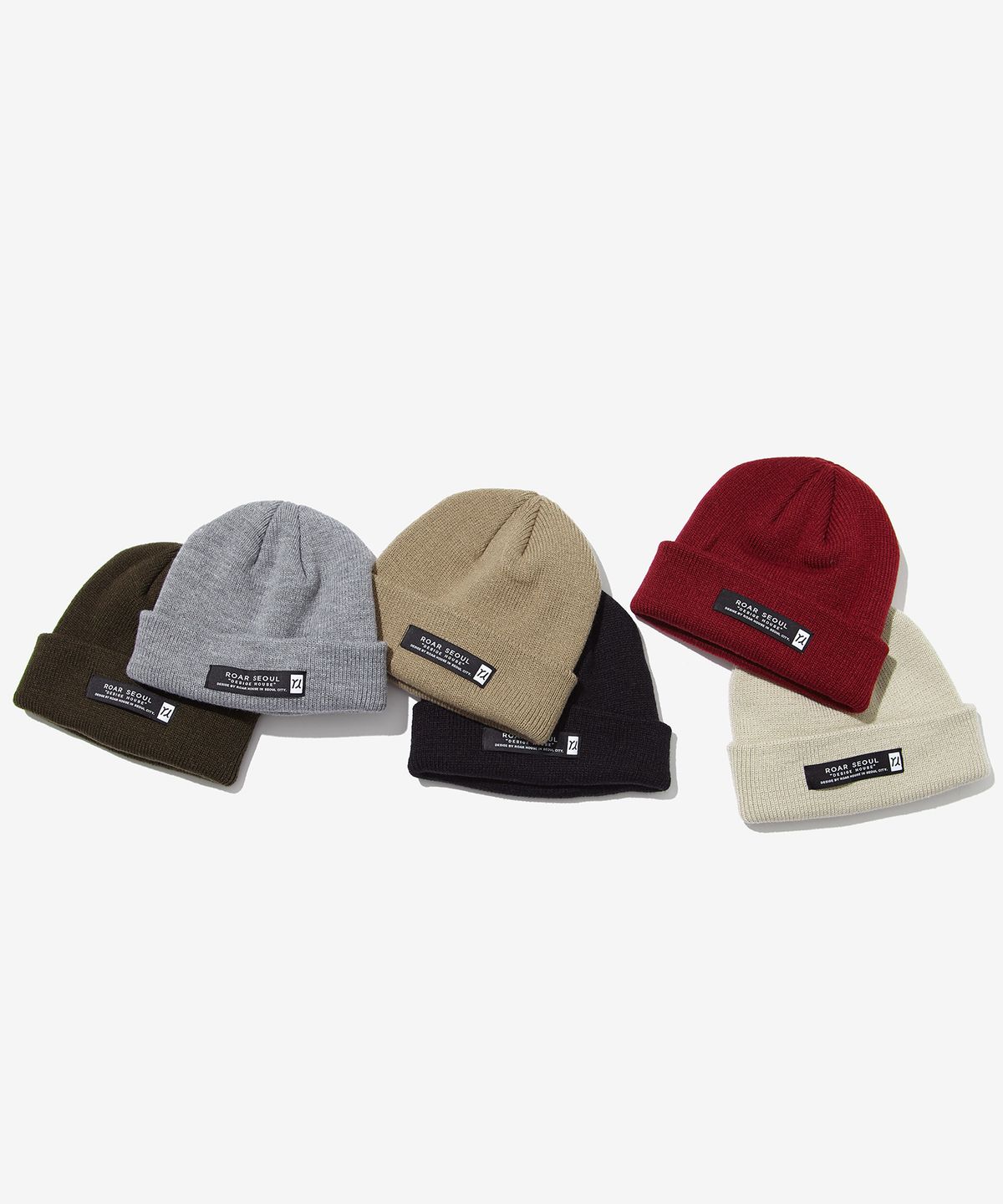 오드닷(ODD DOT) (Unisex) 로고 라벨 베이직 숏 비니_BLACK