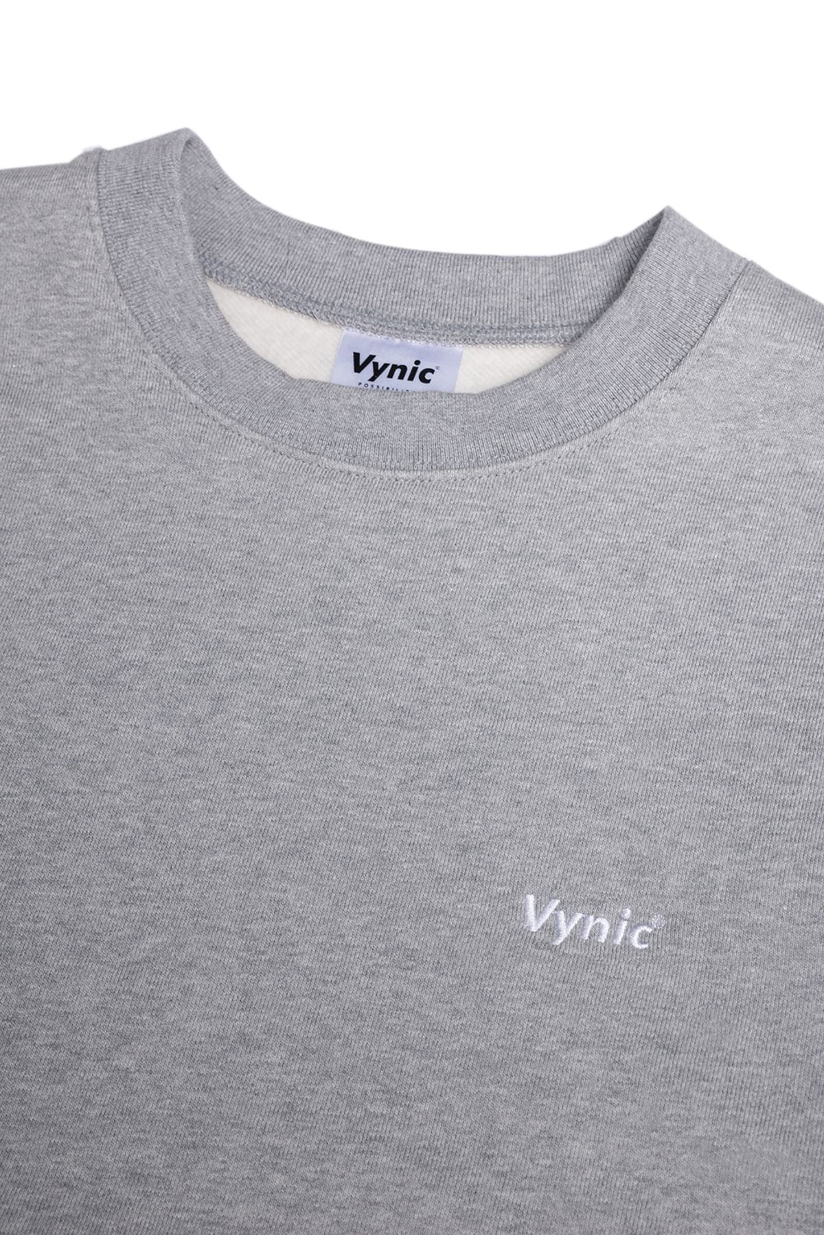 바이닉(VYNIC) 스몰 로고 크루넥 [그레이]