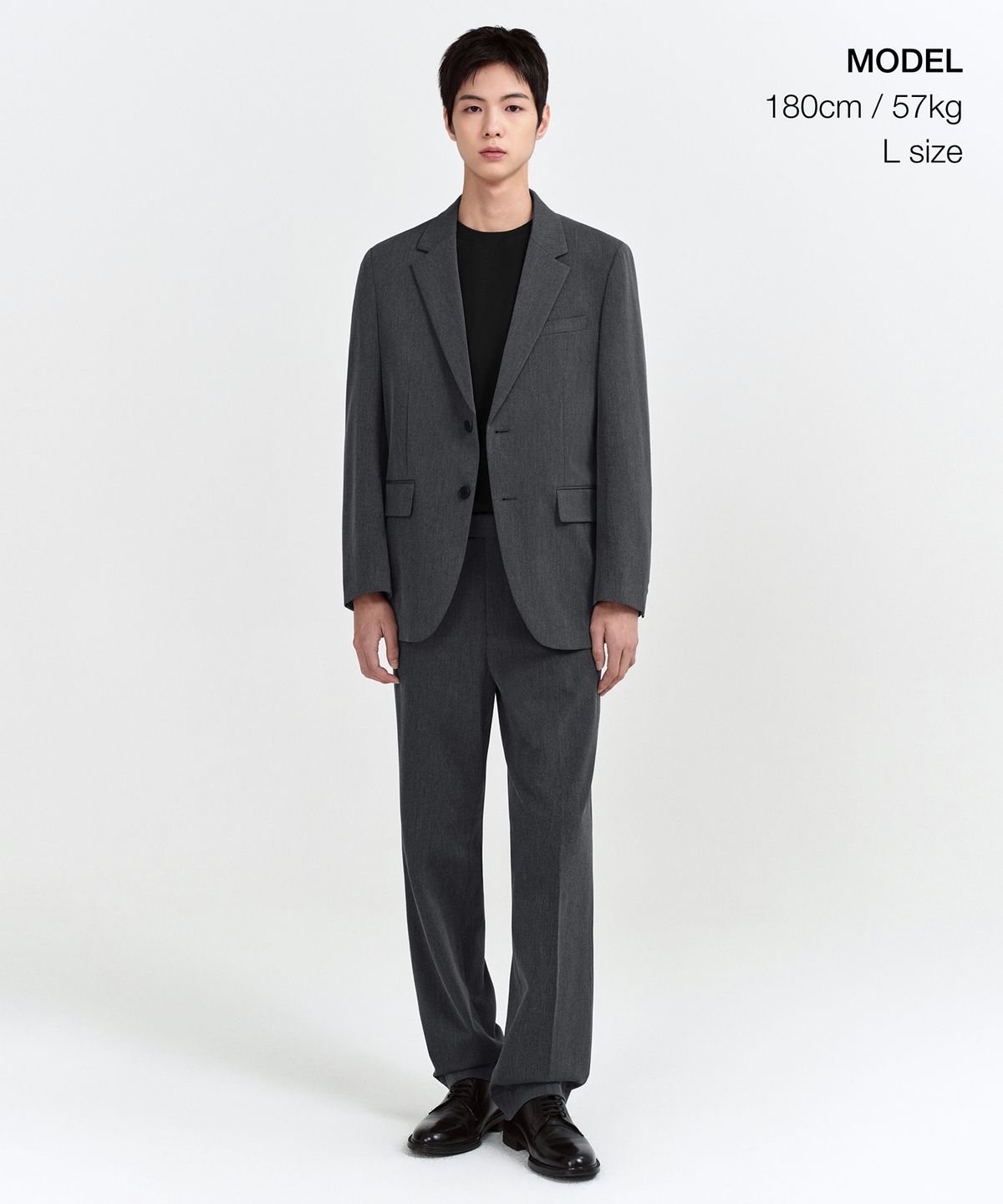 무신사 스탠다드(MUSINSA STANDARD) 릴렉스드 베이식 블레이저 [미디엄 그레이]