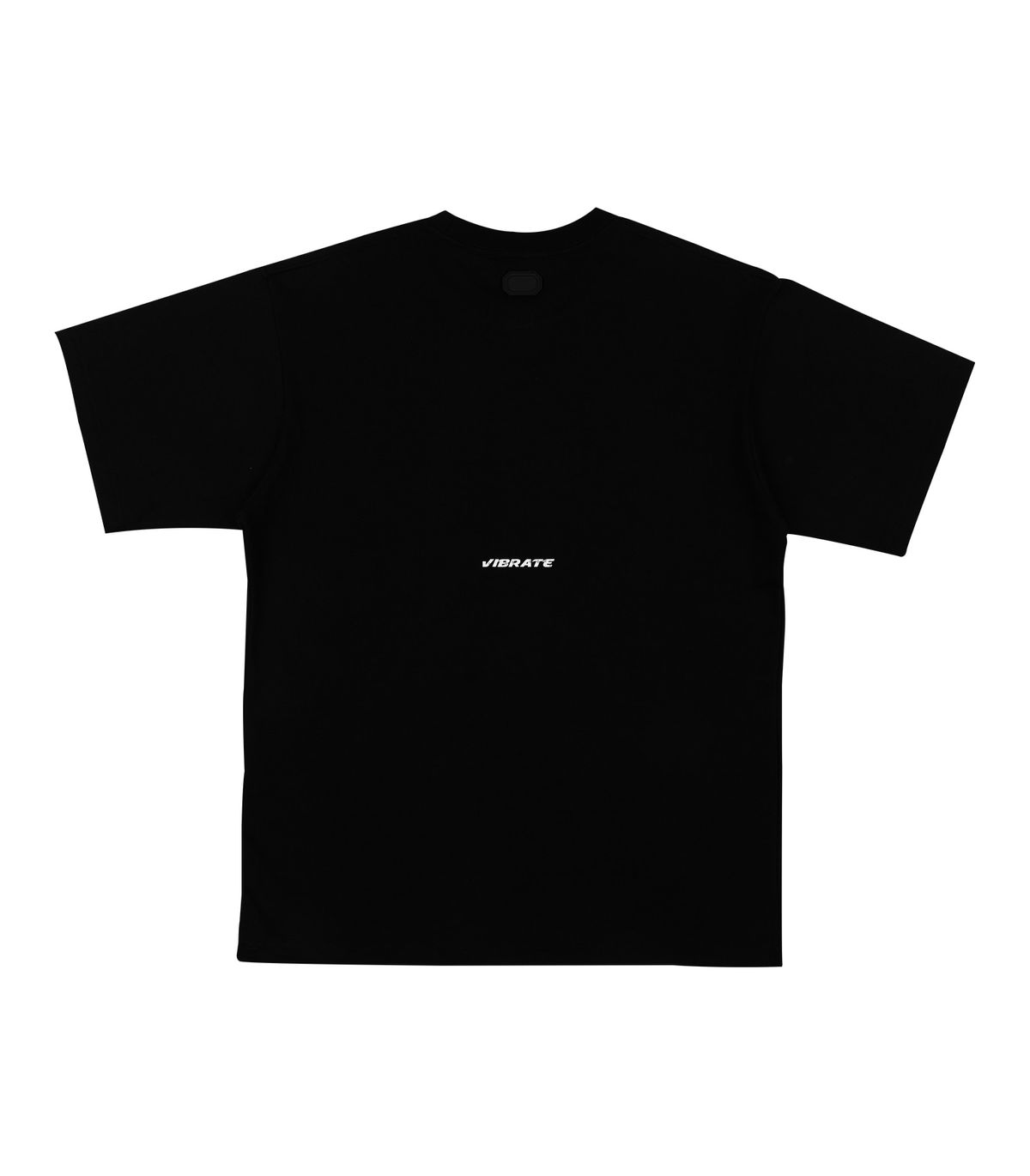 바이브레이트(VIBRATE) V CAP LOGO PRINTING T-SHIRT (BLACK)