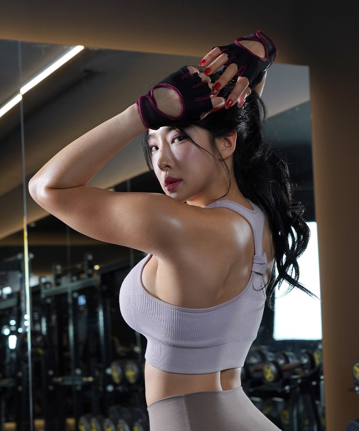 하빈져(HARBINGER) 파워 글러브 여성용