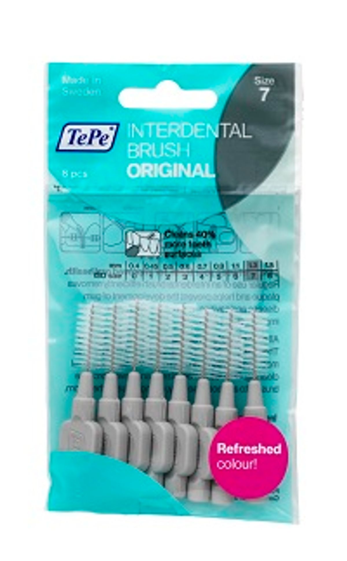 테페(TEPE) 휴대용 치간칫솔 I자형 8p (비닐포장 8개입)(2팩 1Set)