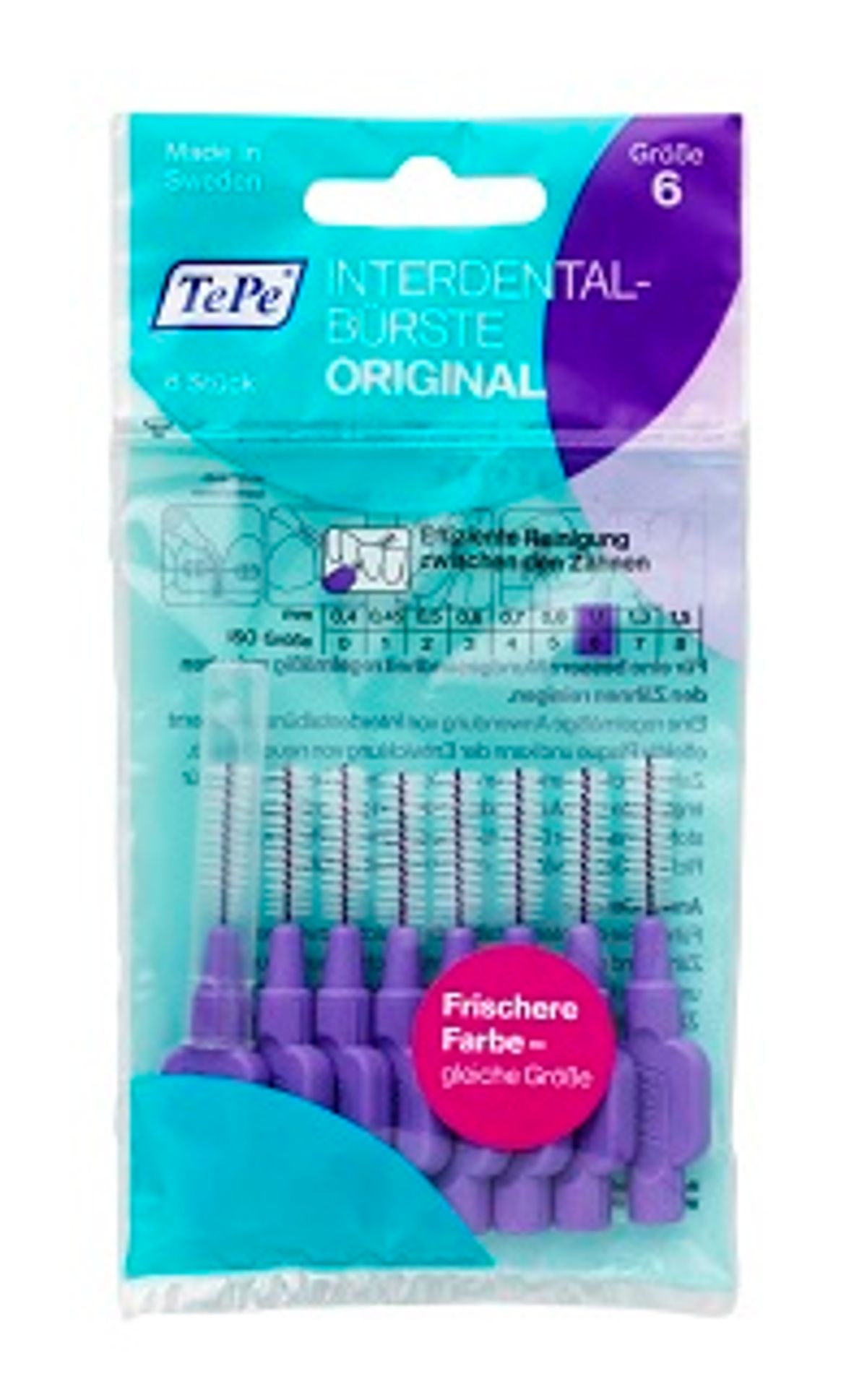 테페(TEPE) 휴대용 치간칫솔 I자형 8p (비닐포장 8개입)(2팩 1Set)
