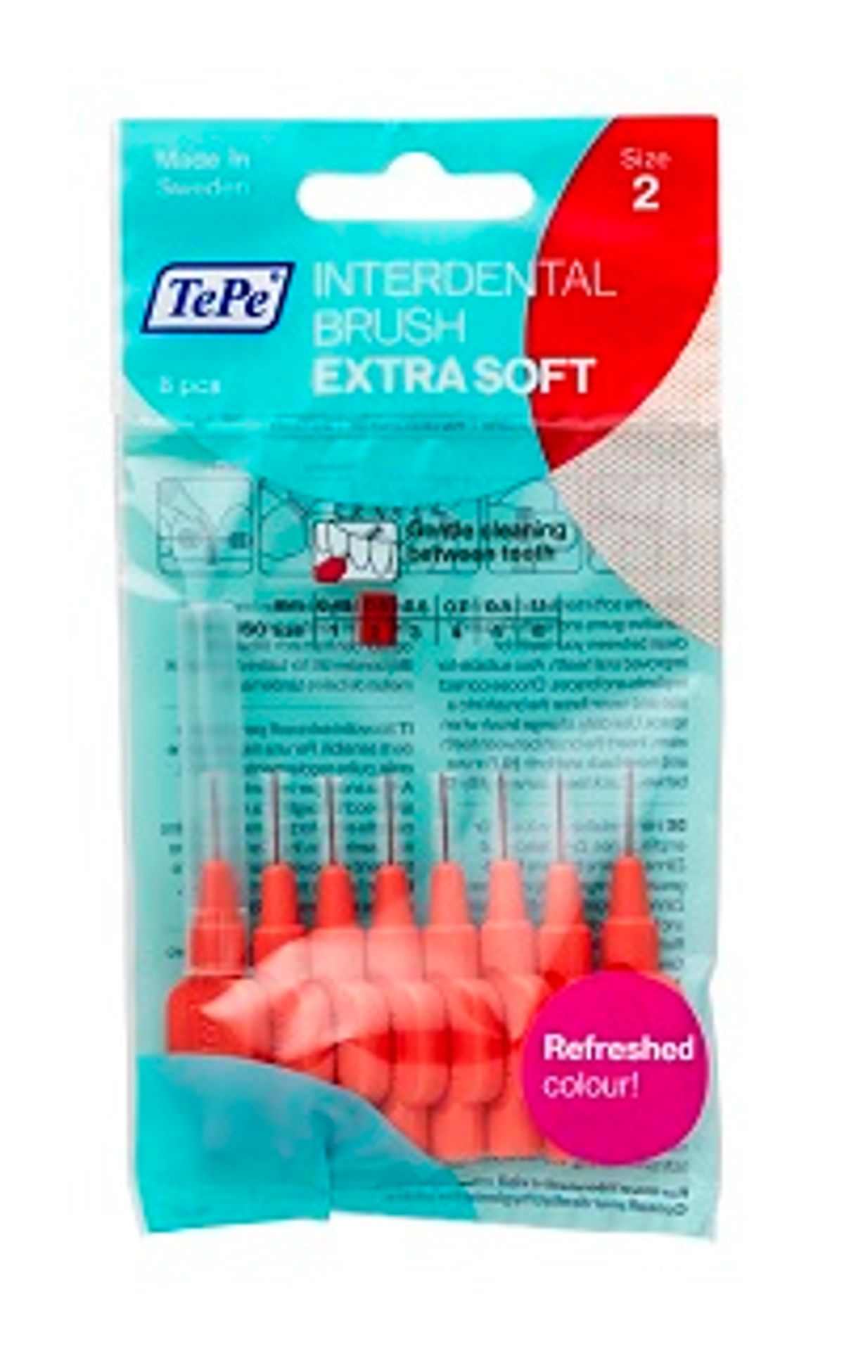 테페(TEPE) 휴대용 치간칫솔 I자형 8p (비닐포장 8개입)(2팩 1Set)