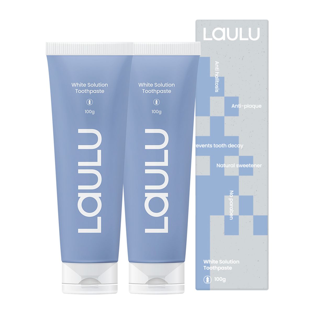 라울루(LAULU) 화이트솔루션 천연 미백치약 100g