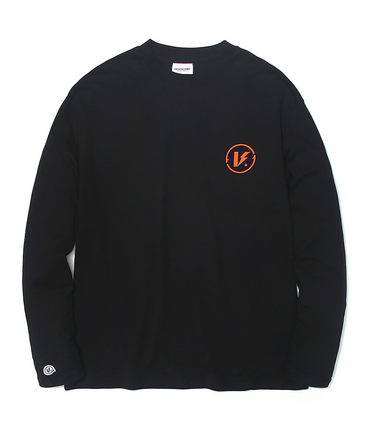 벌스원(VERSE ONE) BASIC LOGO LONG SLEEVE T-SHIRTS BLACK