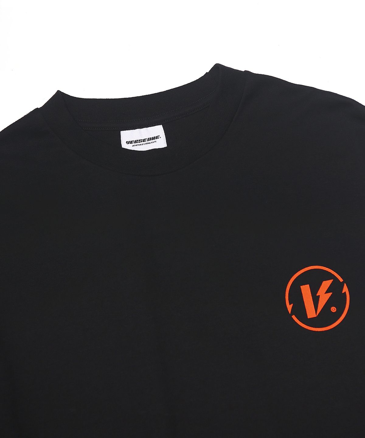 벌스원(VERSE ONE) BASIC LOGO LONG SLEEVE T-SHIRTS BLACK