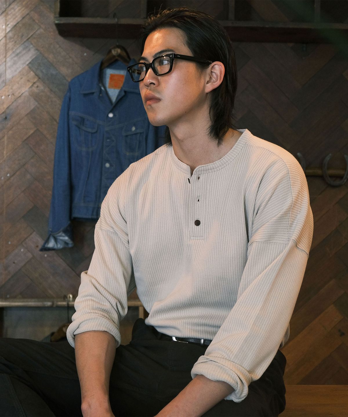 비디알(VDR) COZY HENLYNECK LONG SLEEVE [Ivory]