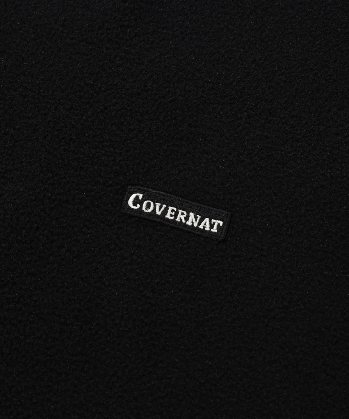 커버낫(COVERNAT) 플리스 카라리스 자켓 블랙