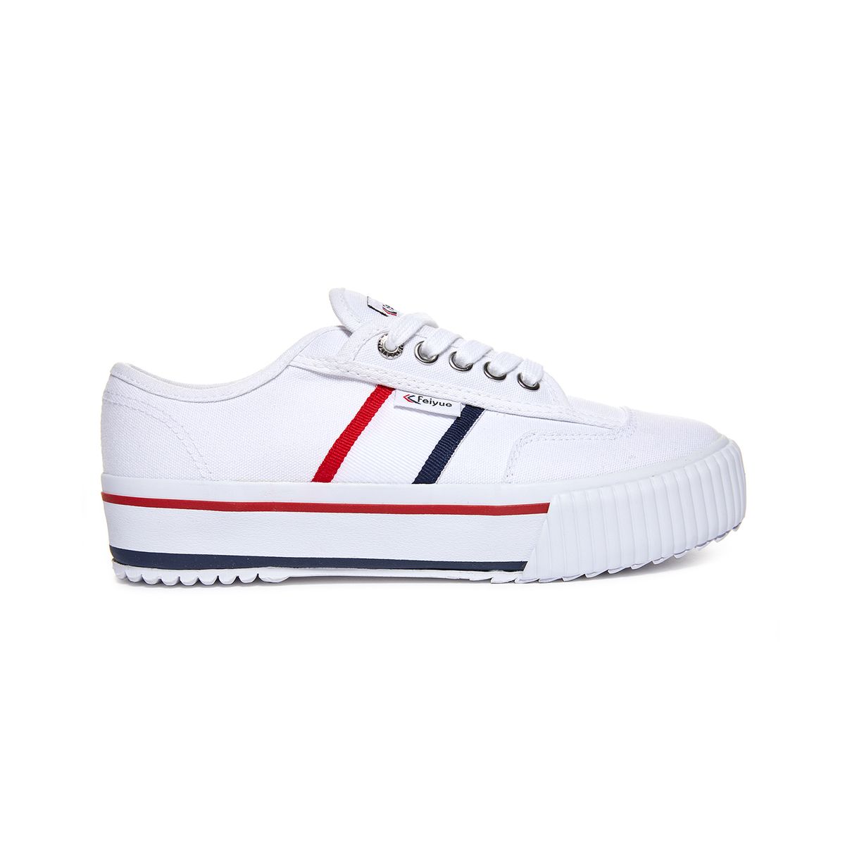 페이유에(FEIYUE) FE LO PLAIN PLATFORM / WHITE/RED/NAVY / FUS10007
