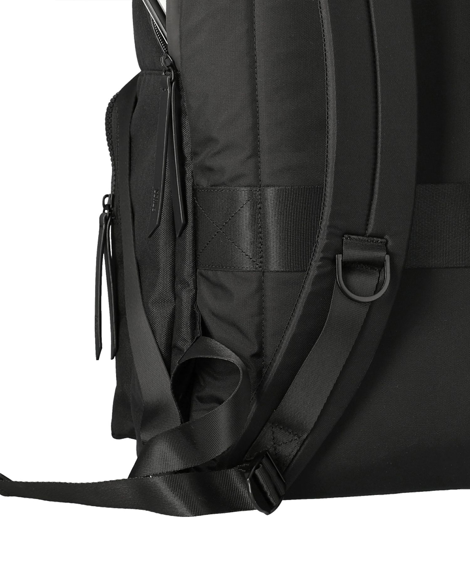MUSINSA | SSRL dual pocket backpack / black