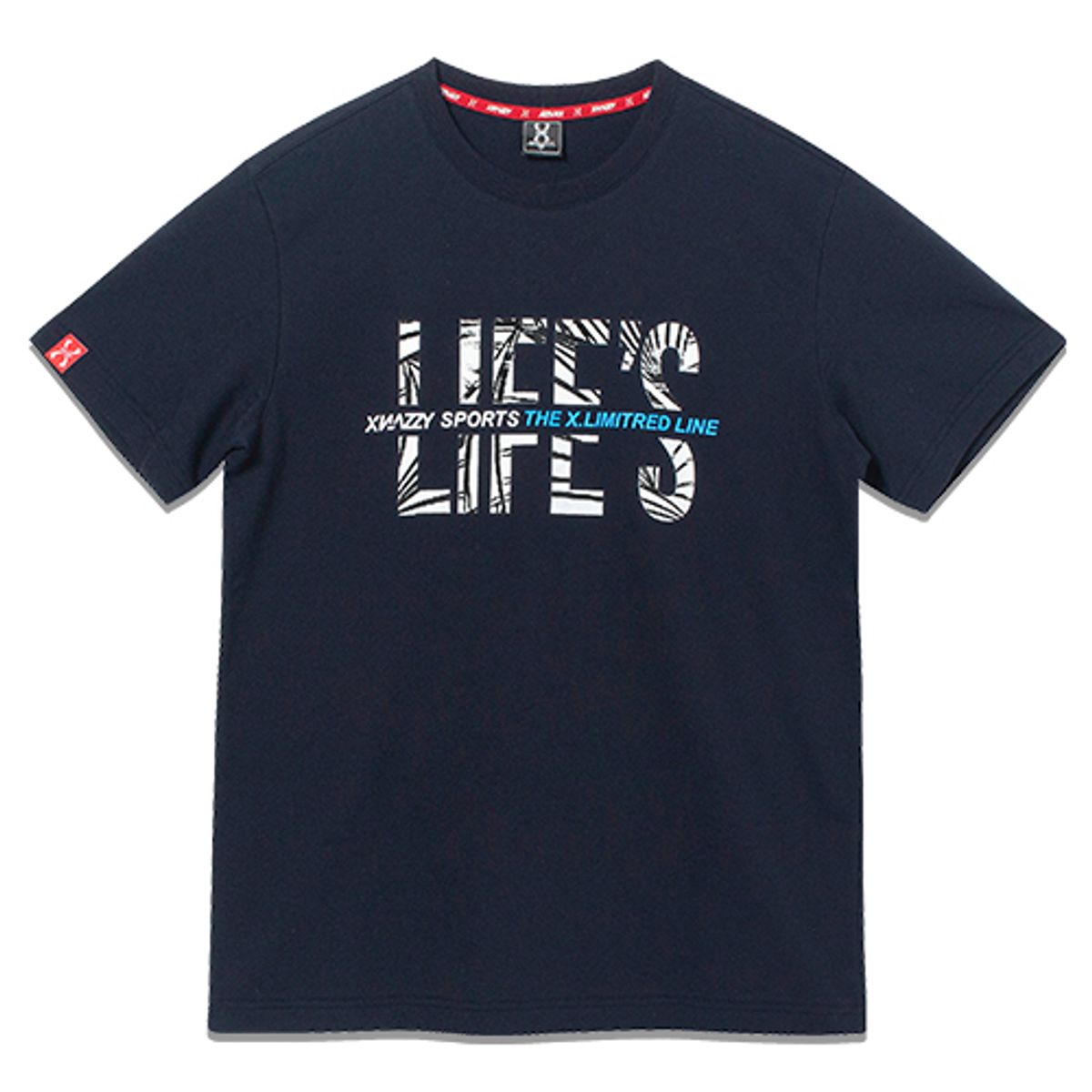 엑스네지(XNAZZY) 라이프 기본핏반팔티 XYNRTS01 [NAVY]