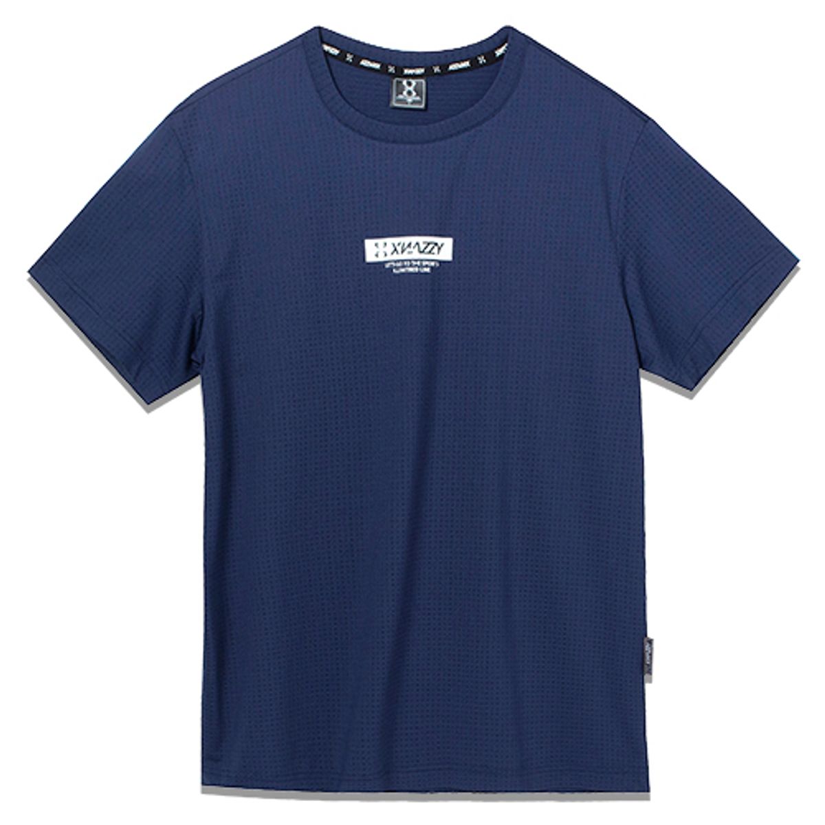 엑스네지(XNAZZY) 기본핏스판메쉬반팔티 XYNRTS13 [NAVY]