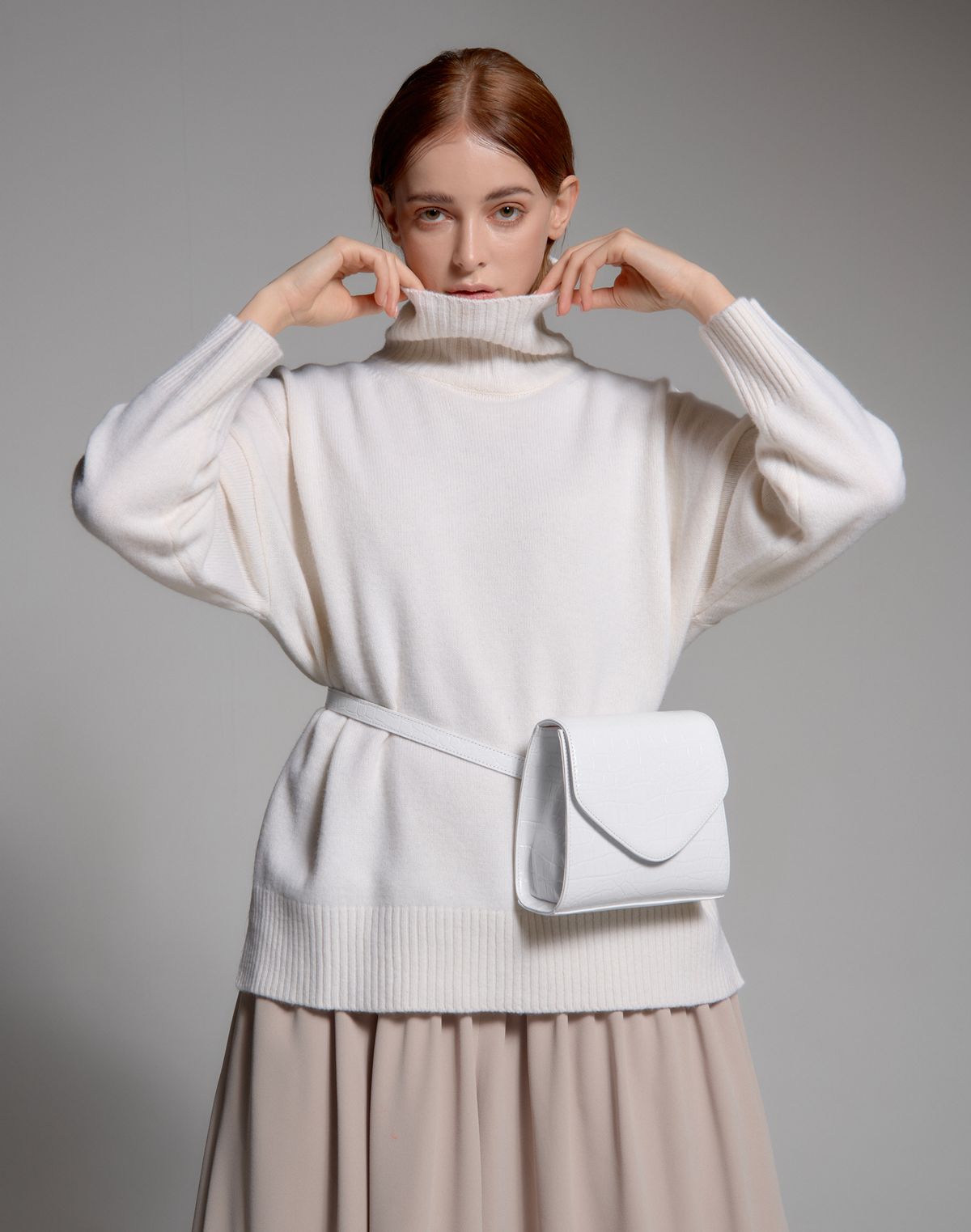 썸띵굿(SOMETHING GOOD) VELO Belt Bag_WHITE