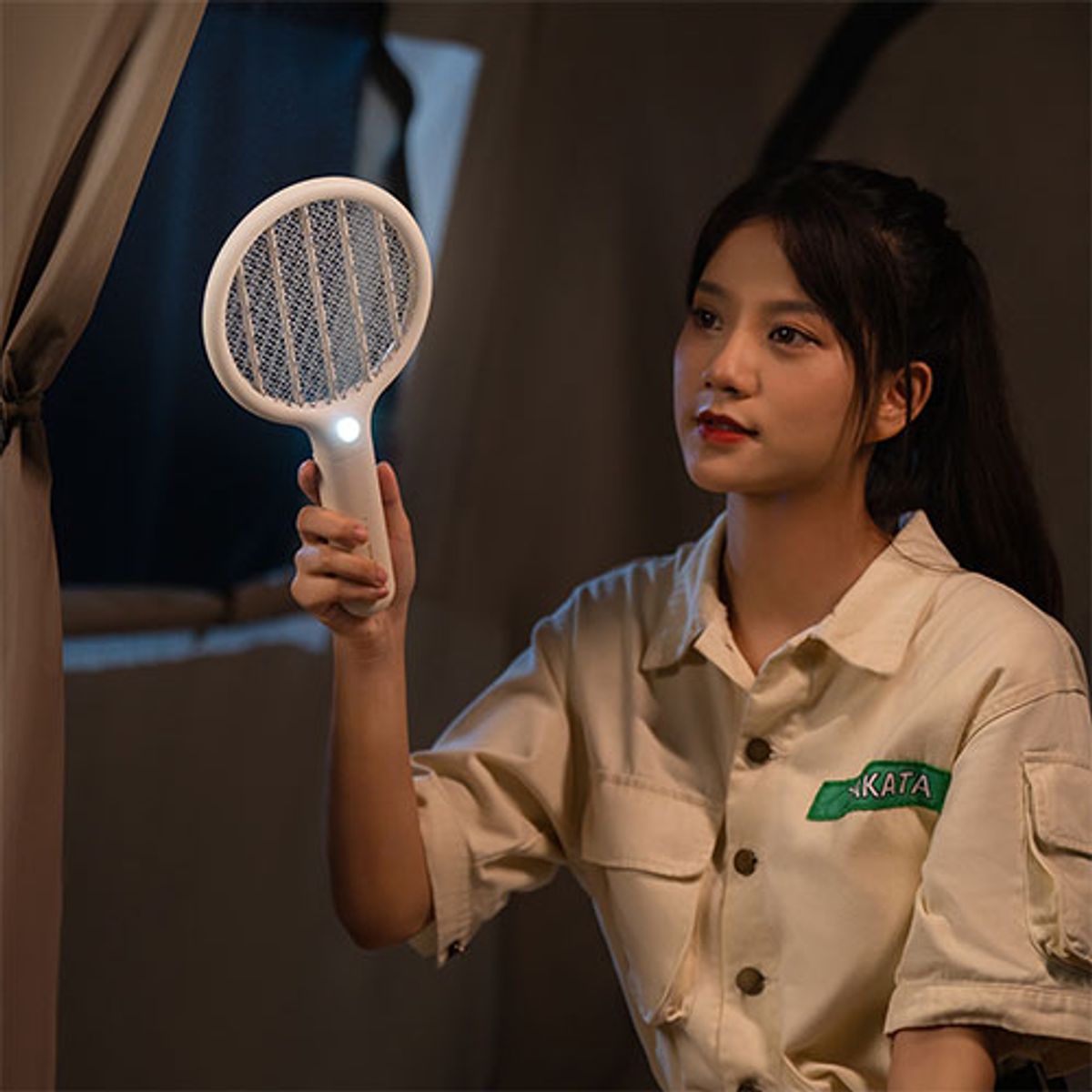 소싱(SOTHING) 미니윈도우 전기 모기채 파리채