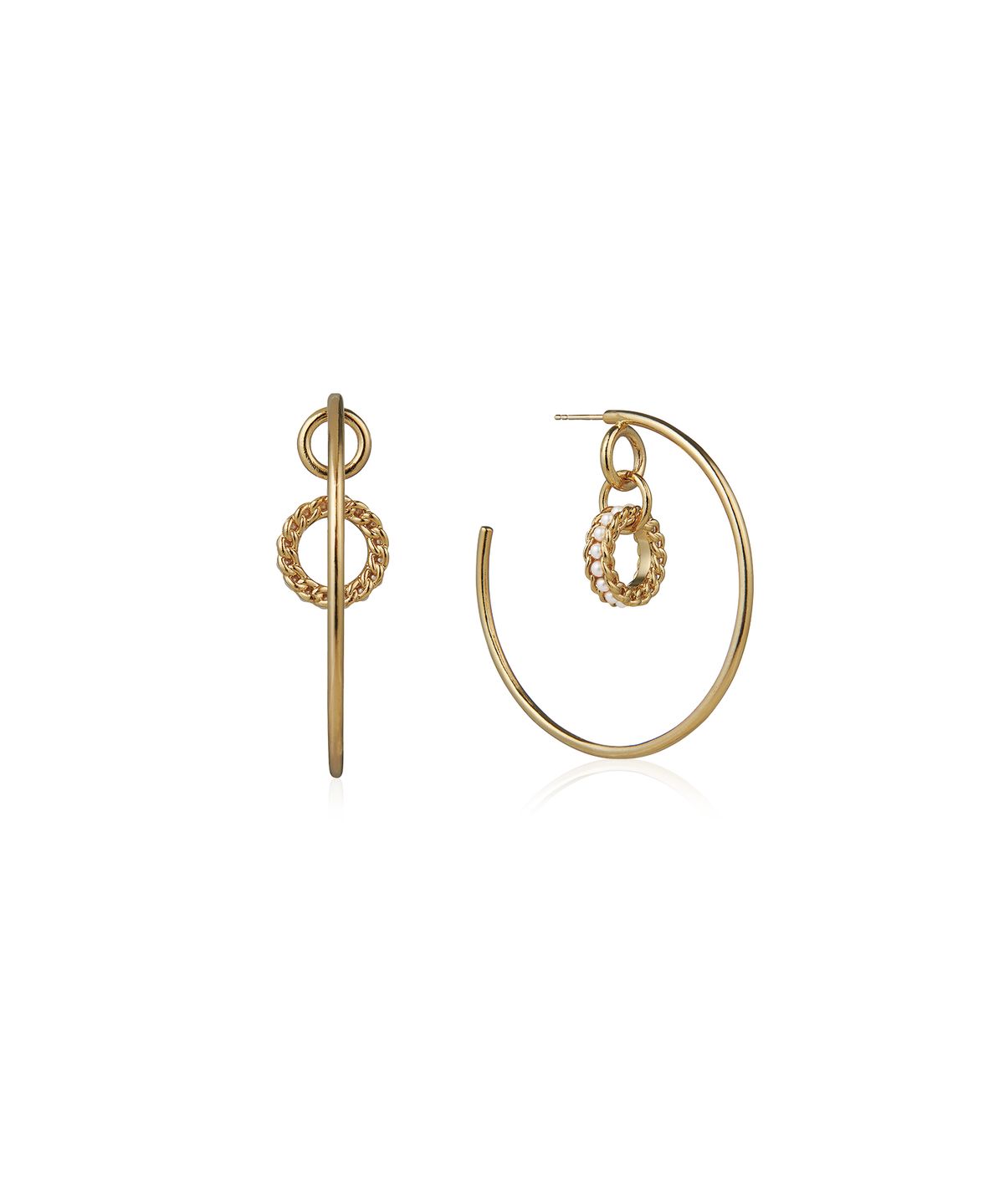 일레란느(ILLE LAN) GENTLER HOOP EARRINGS