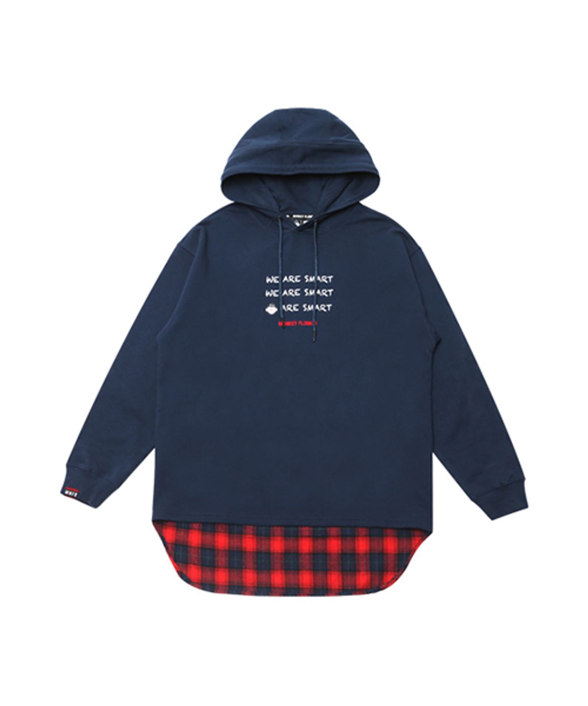 몽키플라워(Monkey Flower) 공용 레이어드 후드티 NAVY / MF0WHD13U69
