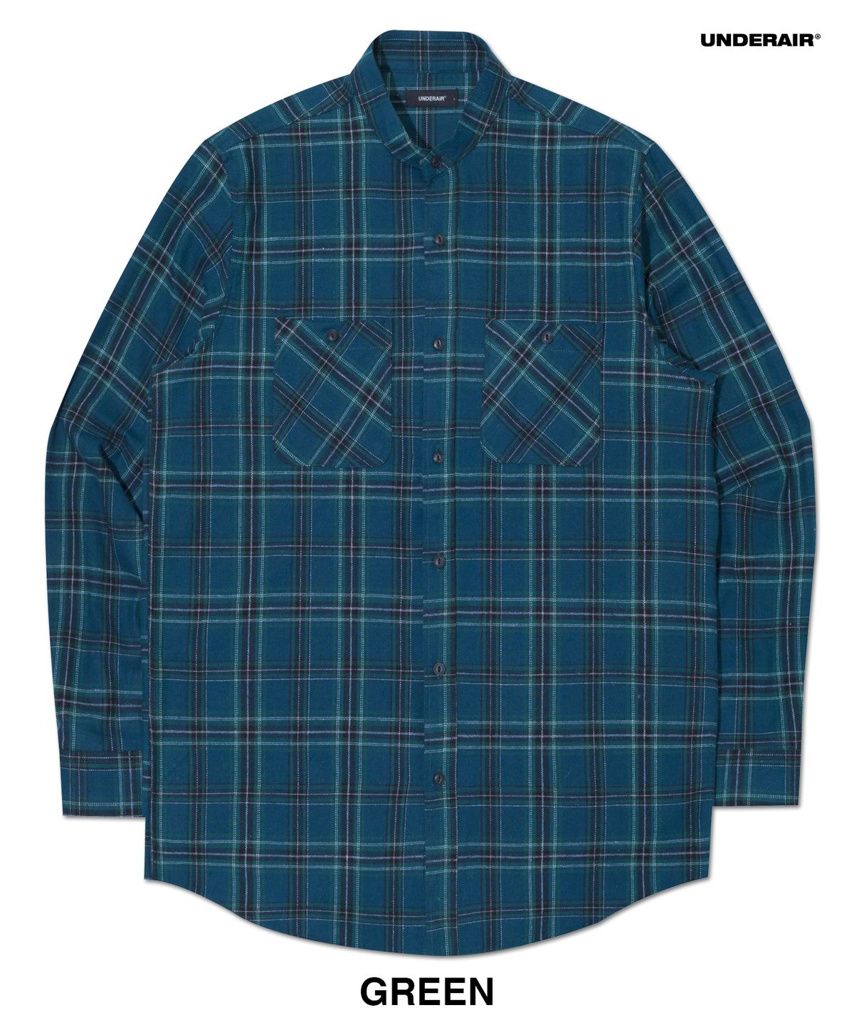 언더에어(UNDERAIR) [차이나카라] CAELUS CHECK SHIRTS (3 COLOR)