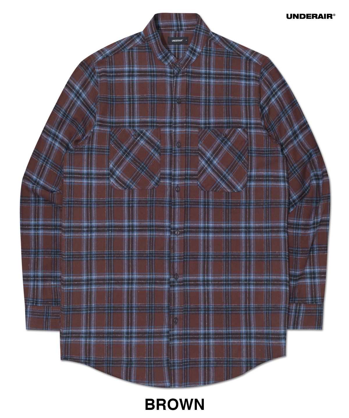 언더에어(UNDERAIR) [차이나카라] CAELUS CHECK SHIRTS (3 COLOR)