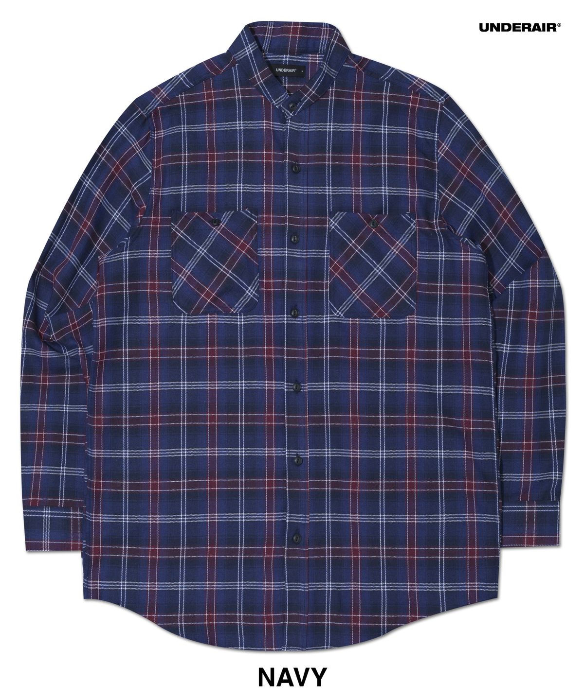 언더에어(UNDERAIR) [차이나카라] HEKABE  CHECK SHIRTS (2 COLOR)