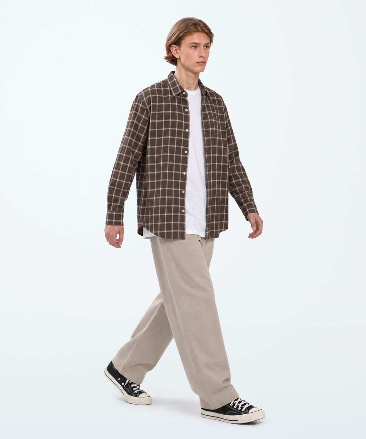 언더에어(UNDERAIR) [세미오버핏] KILO CHECK SHIRTS (3 COLOR)