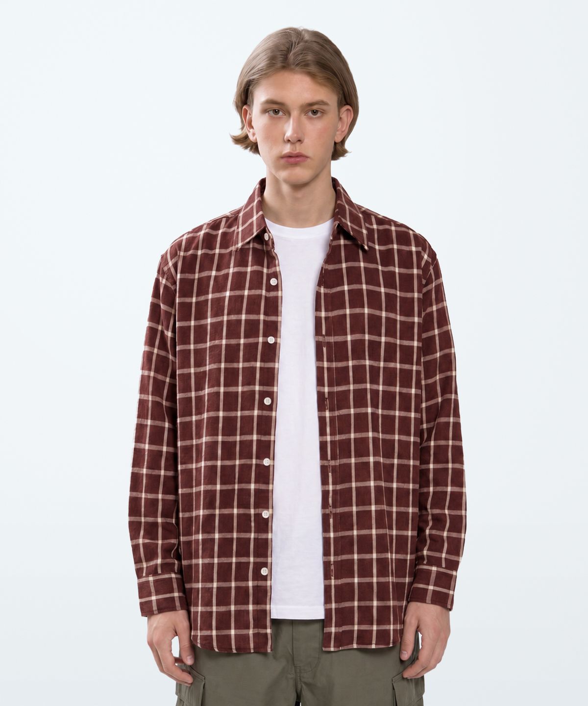 언더에어(UNDERAIR) [세미오버핏] KILO CHECK SHIRTS (3 COLOR)