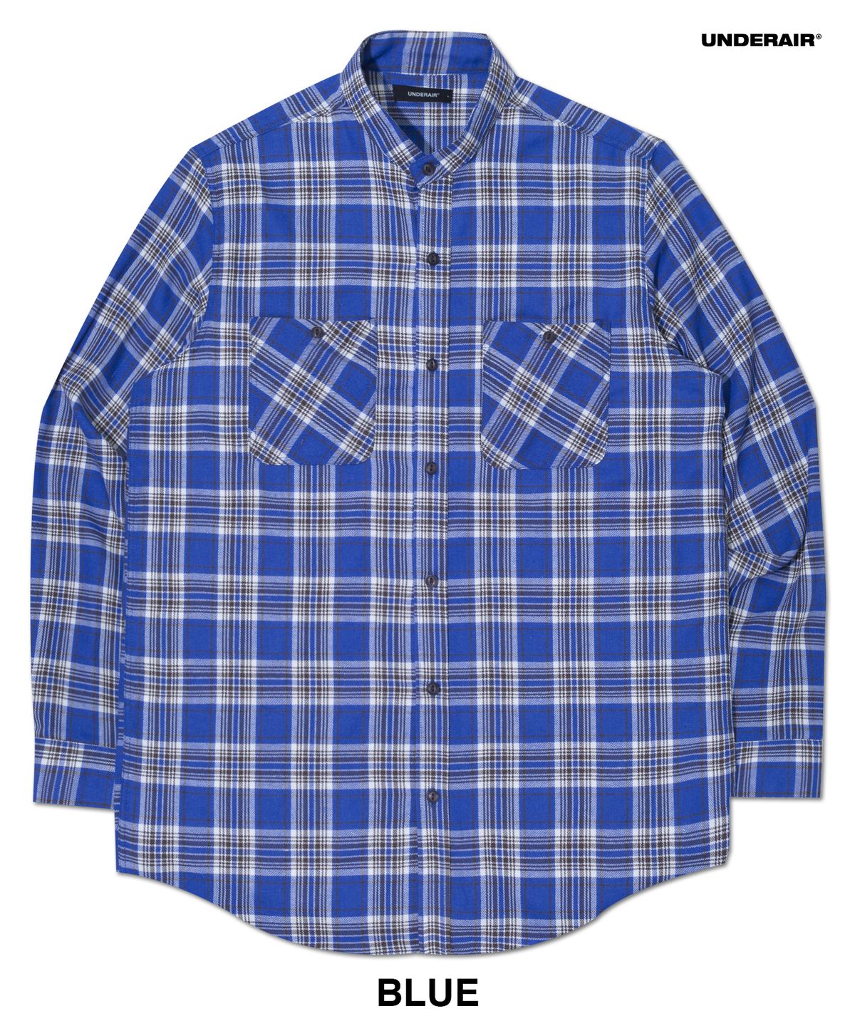 언더에어(UNDERAIR) [차이나카라] MELNELAUS CHECK SHIRTS (4 COLOR)
