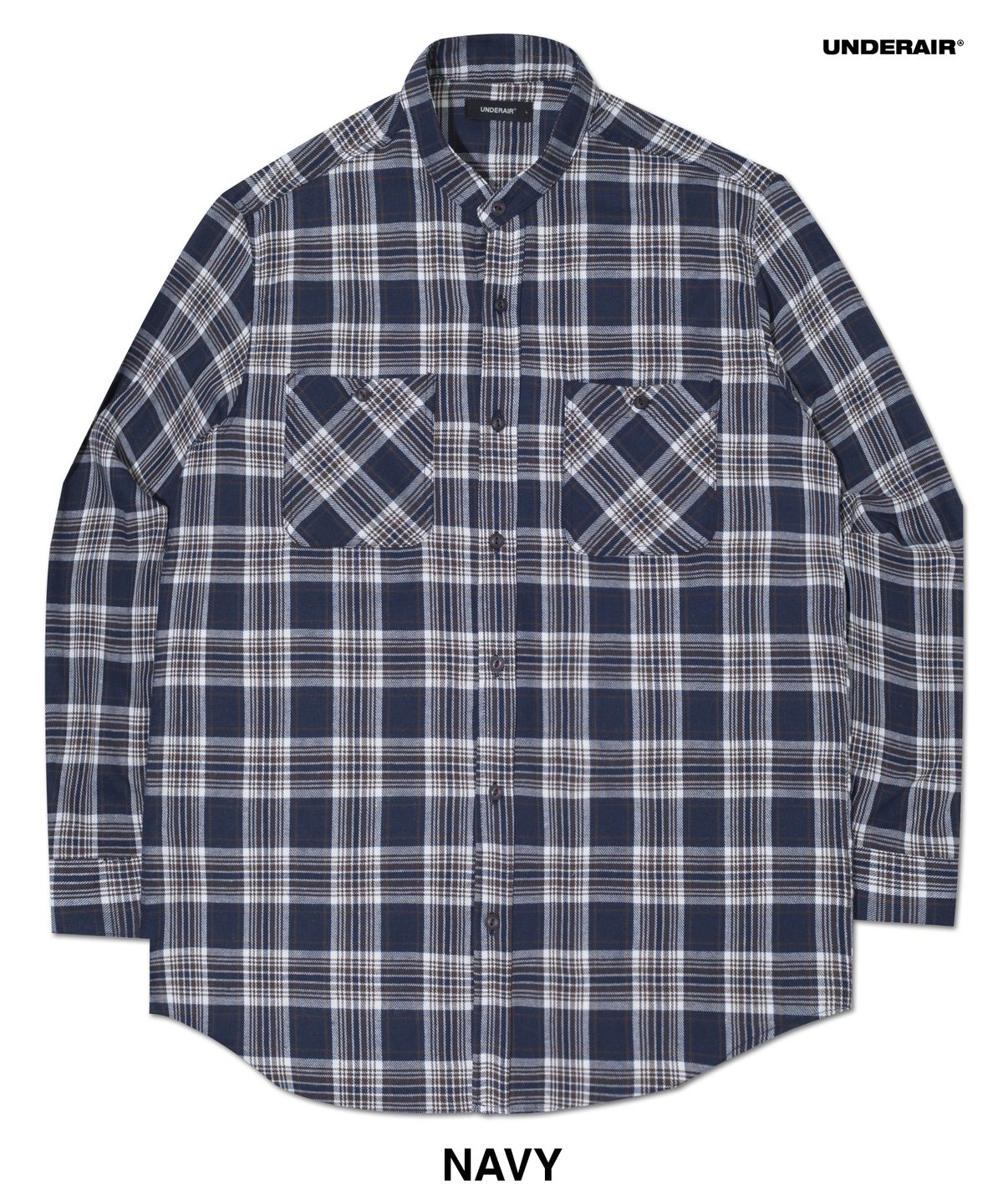 언더에어(UNDERAIR) [차이나카라] MELNELAUS CHECK SHIRTS (4 COLOR)