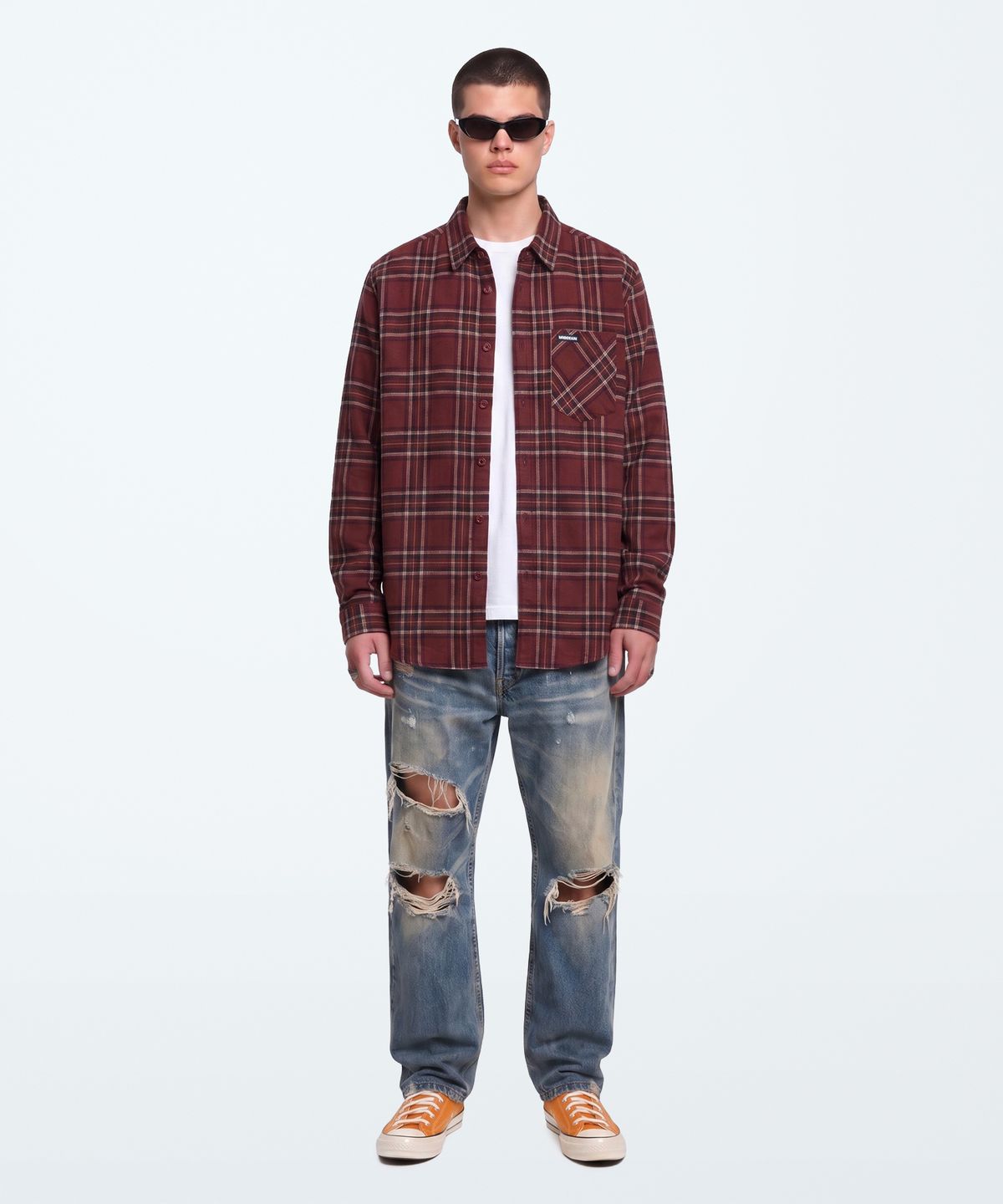 언더에어(UNDERAIR) MENIL CHECK SHIRTS (4 COLOR)