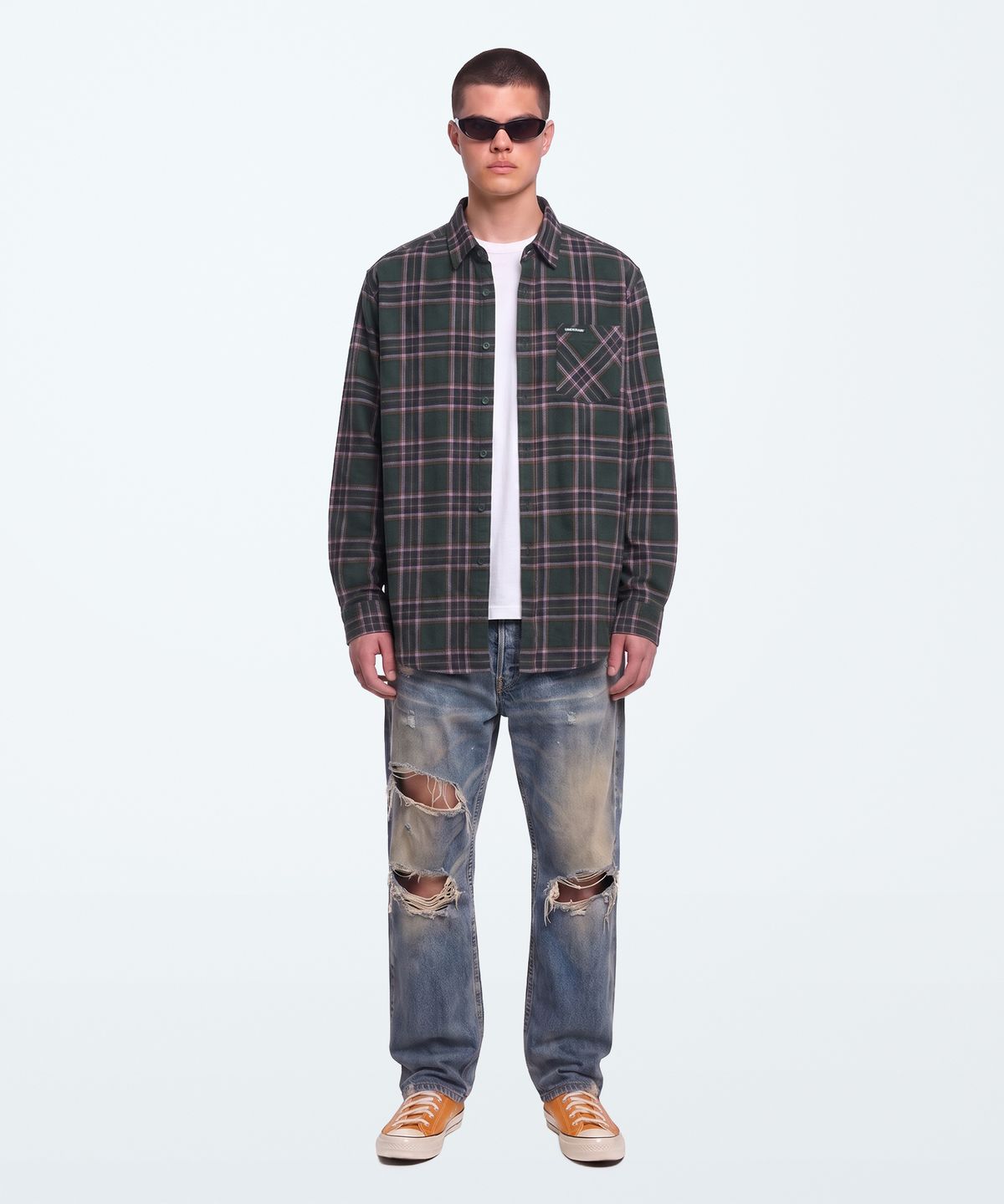 언더에어(UNDERAIR) MENIL CHECK SHIRTS (4 COLOR)
