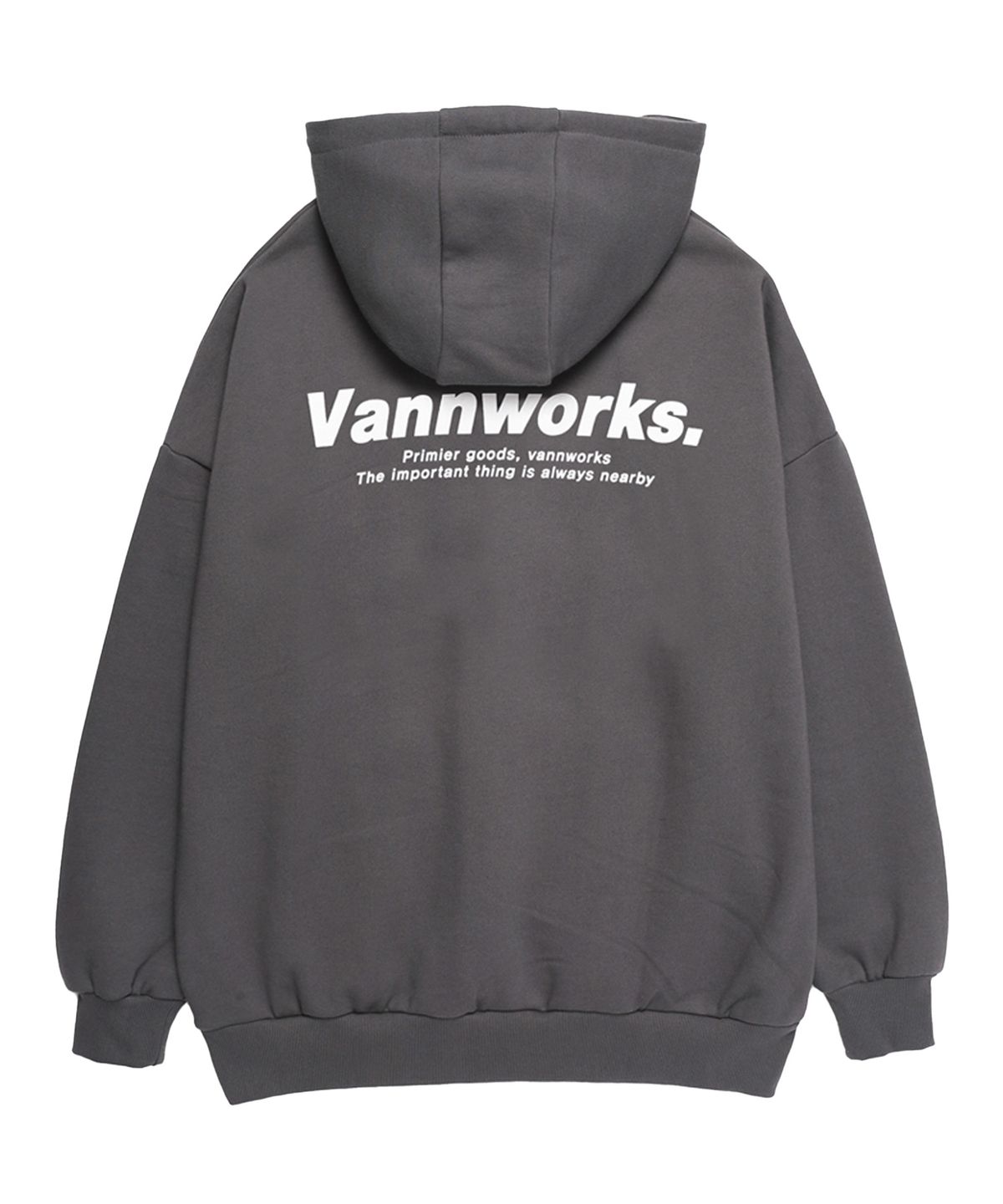 밴웍스(VANNWORKS) 유니섹스 프리미엄 오버핏 후드 (VNBTS316) 그레이