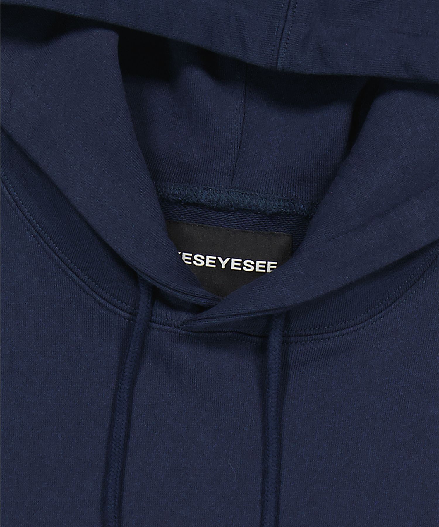 MUSINSA公式 | YESEYESEE Arch Logo Hoodie Navy
