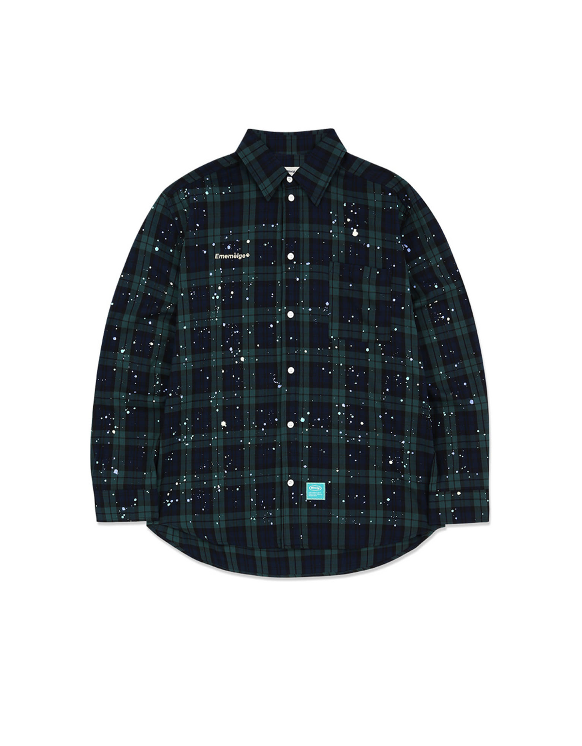 엠엠엘지(MMLG) [Mmlg] FRONT S/P CHECK SHIRT (GREEN)