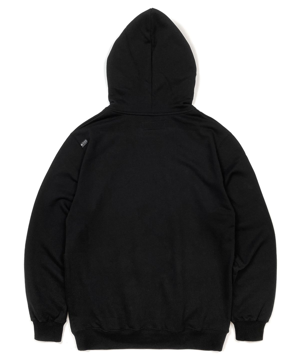 레이쿠(REIKU) rk neon pink logo wide poket black hoodie 후드티