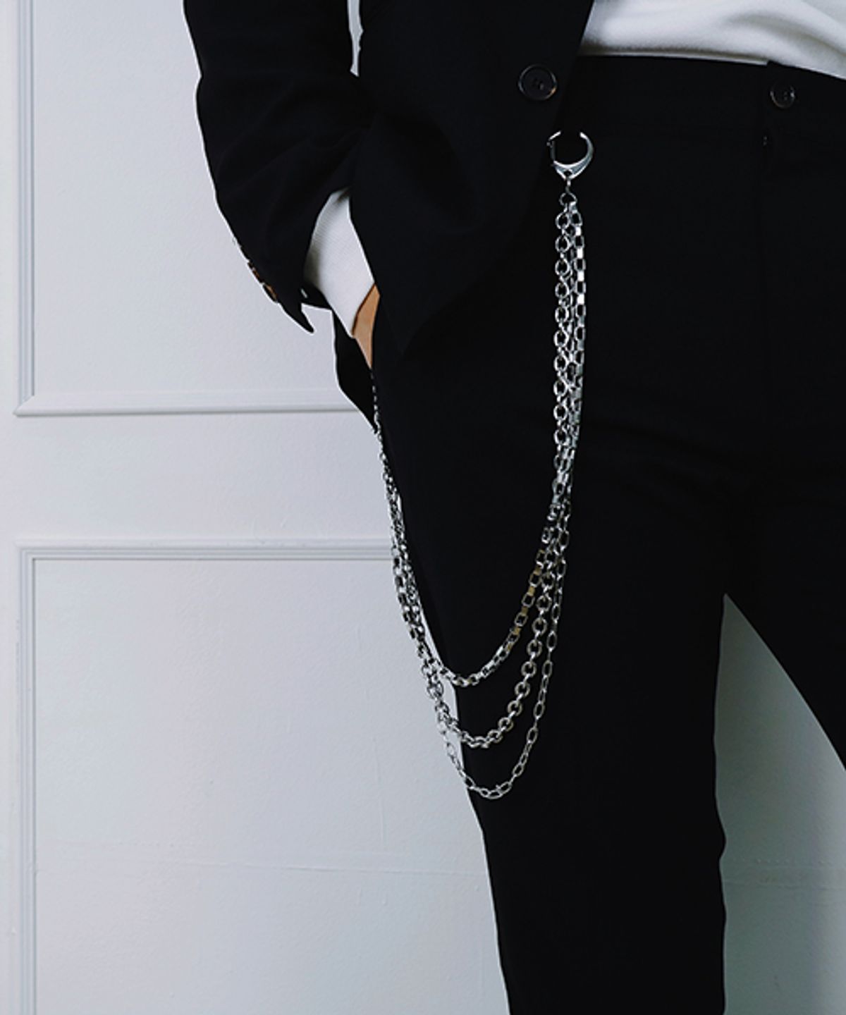 베이스클레프(BASSCLEF) 써지컬스틸 바지체인 스트릿패션 CLEF TROUSERS CHAIN