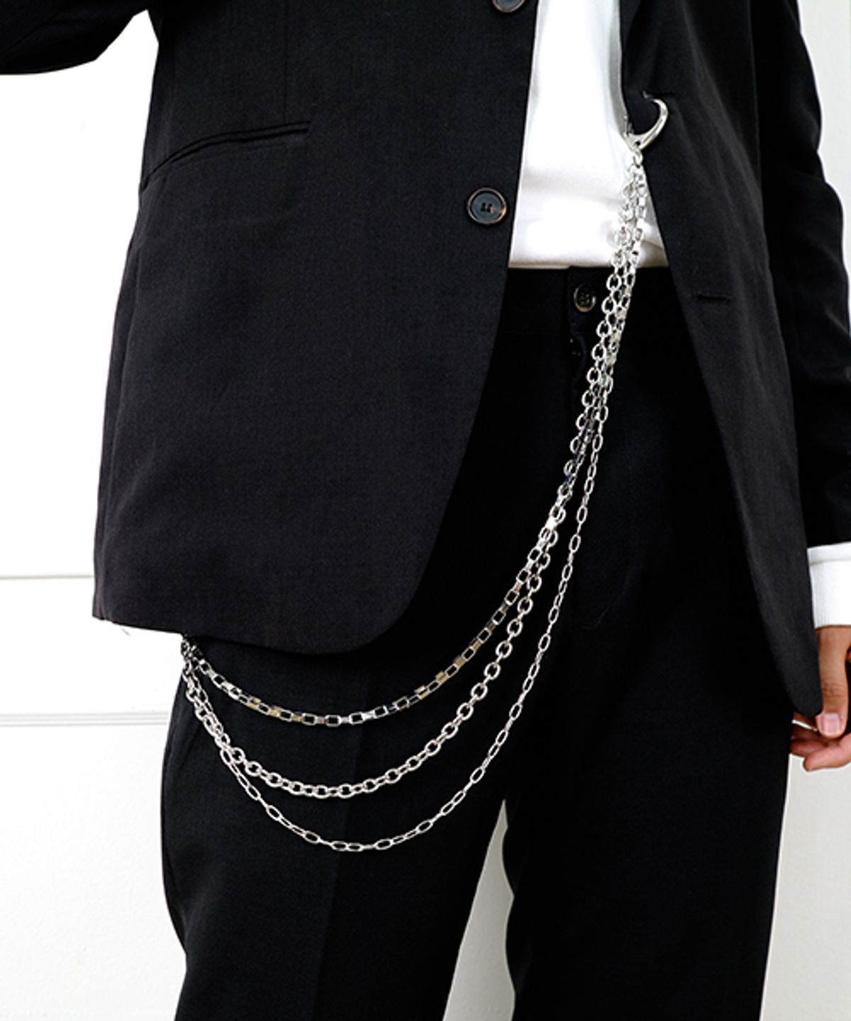 베이스클레프(BASSCLEF) 써지컬스틸 바지체인 스트릿패션 CLEF TROUSERS CHAIN
