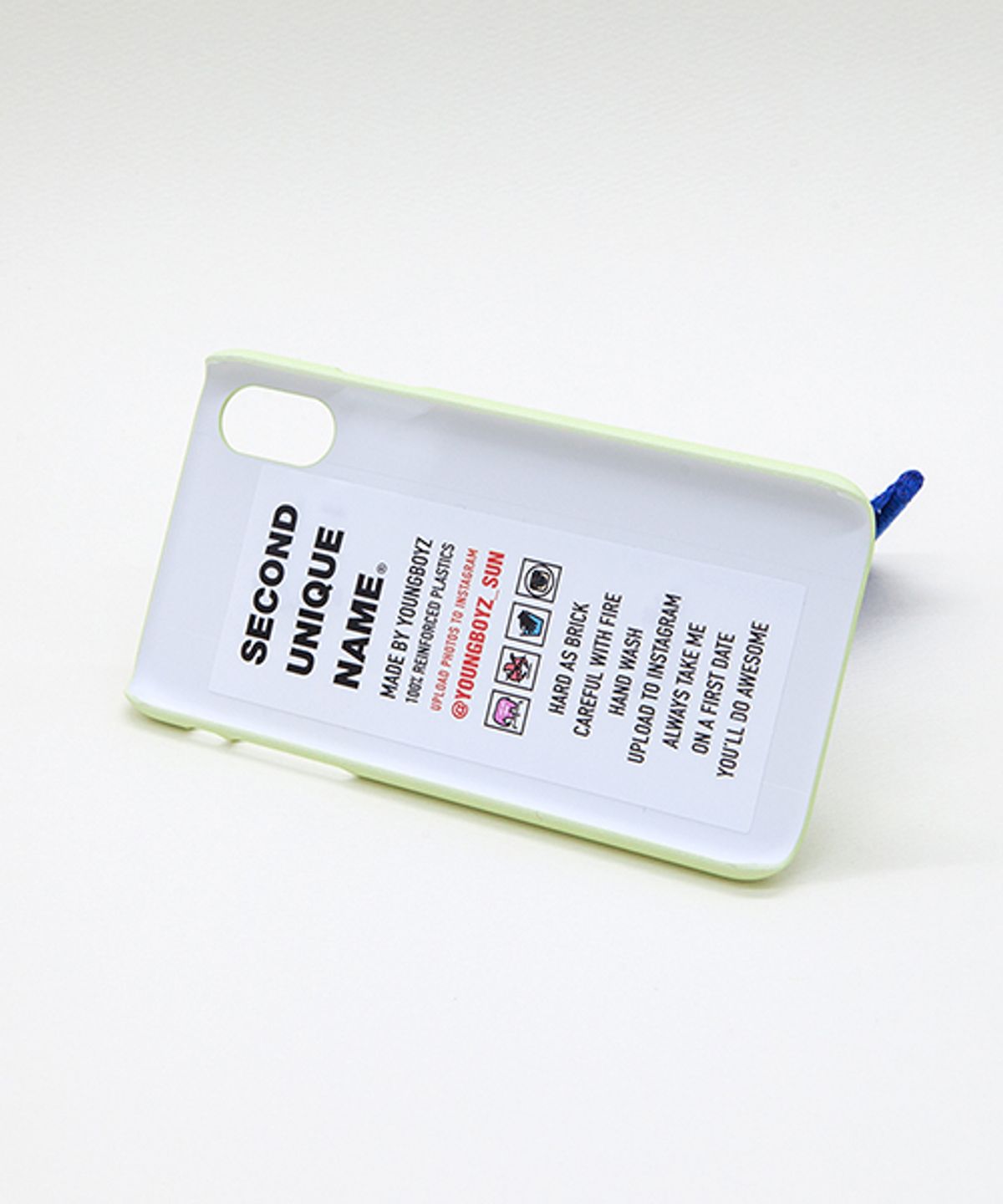 세컨드유니크네임(SECOND UNIQUE NAME) SUN CASE LIME BLUE (WORD)