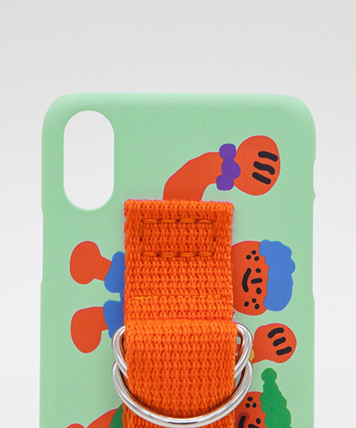 세컨드유니크네임(SECOND UNIQUE NAME) SUN CASE PATINA GREEN ORANGE (ILLUST)