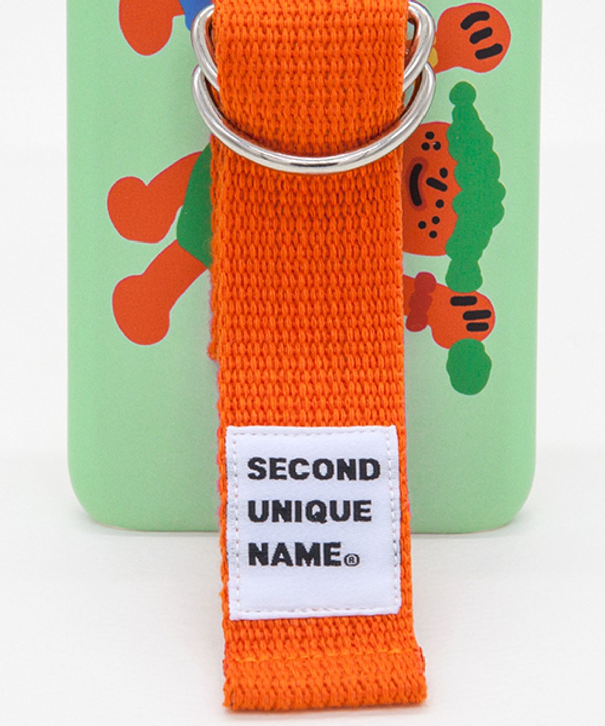 세컨드유니크네임(SECOND UNIQUE NAME) SUN CASE PATINA GREEN ORANGE (ILLUST)