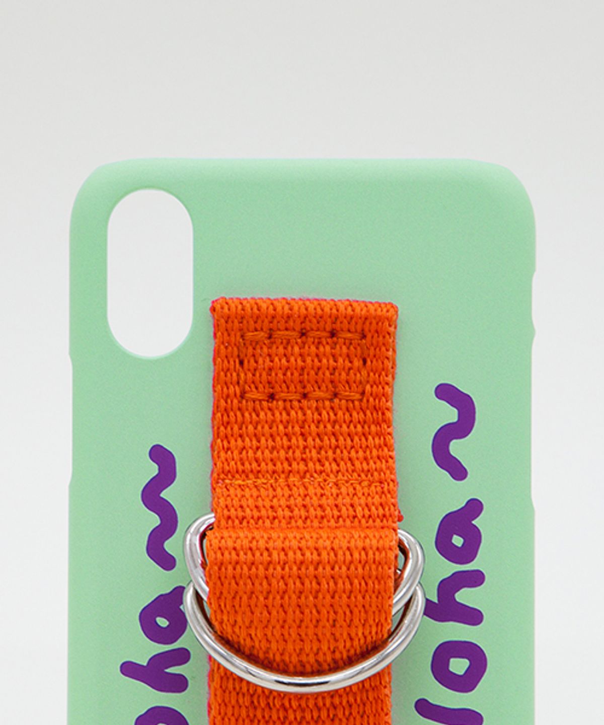 세컨드유니크네임(SECOND UNIQUE NAME) SUN CASE PATINA GREEN ORANGE (WORD)