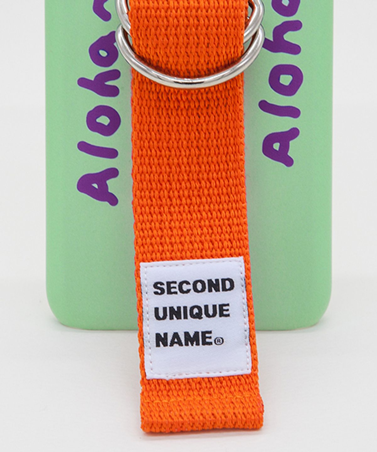 세컨드유니크네임(SECOND UNIQUE NAME) SUN CASE PATINA GREEN ORANGE (WORD)