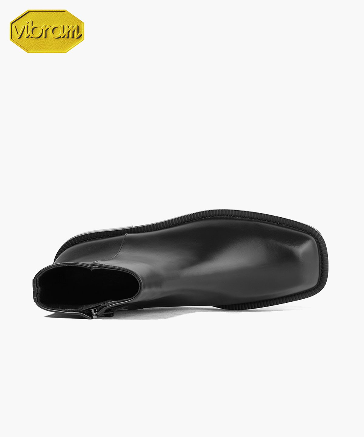 피렌체 아뜨리에(FIRENZE ATELIER) [비브람] 볼륨 스퀘어토 스탠다드 러버솔 지퍼부츠 9420-Z [BLACK FG]