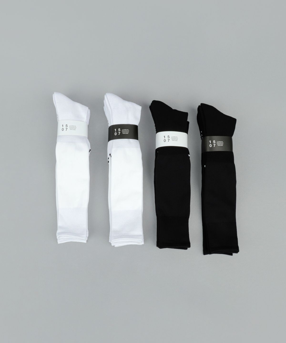 일오공칠(IL-O-GONG-CHIL) [3PACK] 1507 애슬레틱 프론트라인 오버니삭스-스노우 화이트/블랙